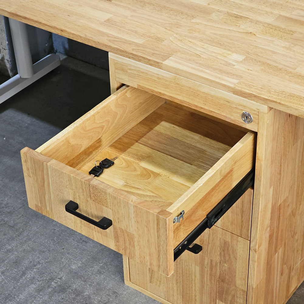Dual Workstation Desk with Hidden Storage
