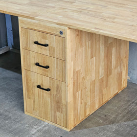 Dual Workstation Desk with Hidden Storage