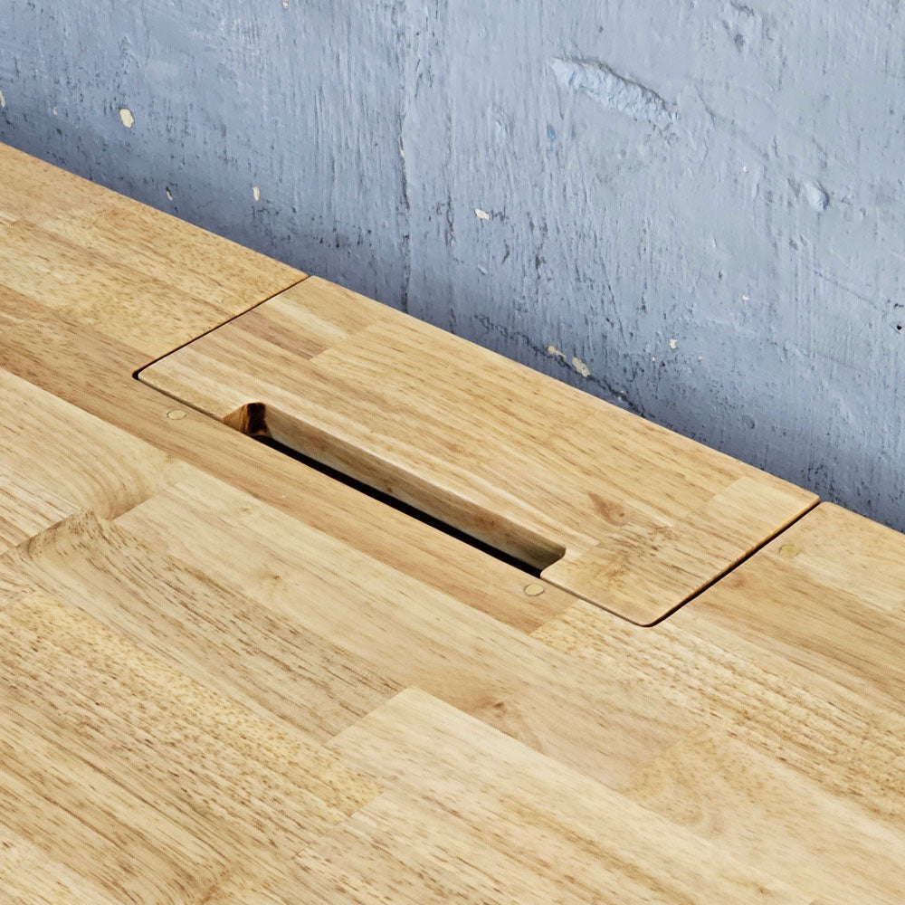 Dual Workstation Desk with Hidden Storage